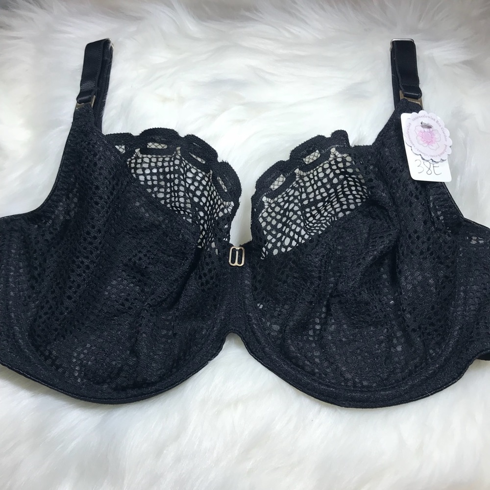 🌟Freya 38E Unlined Underwire Black Pretty